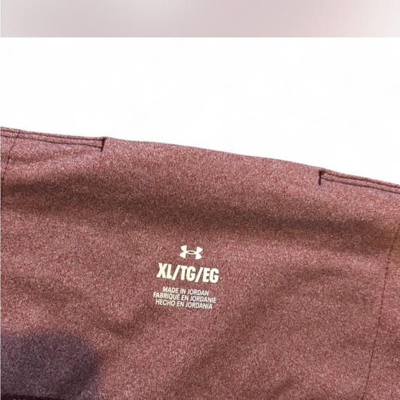 Women’s Under Armour Maroon and Pink Leggings xl - Picture 3 of 4